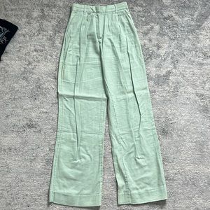Abercrombie linen mint trousers